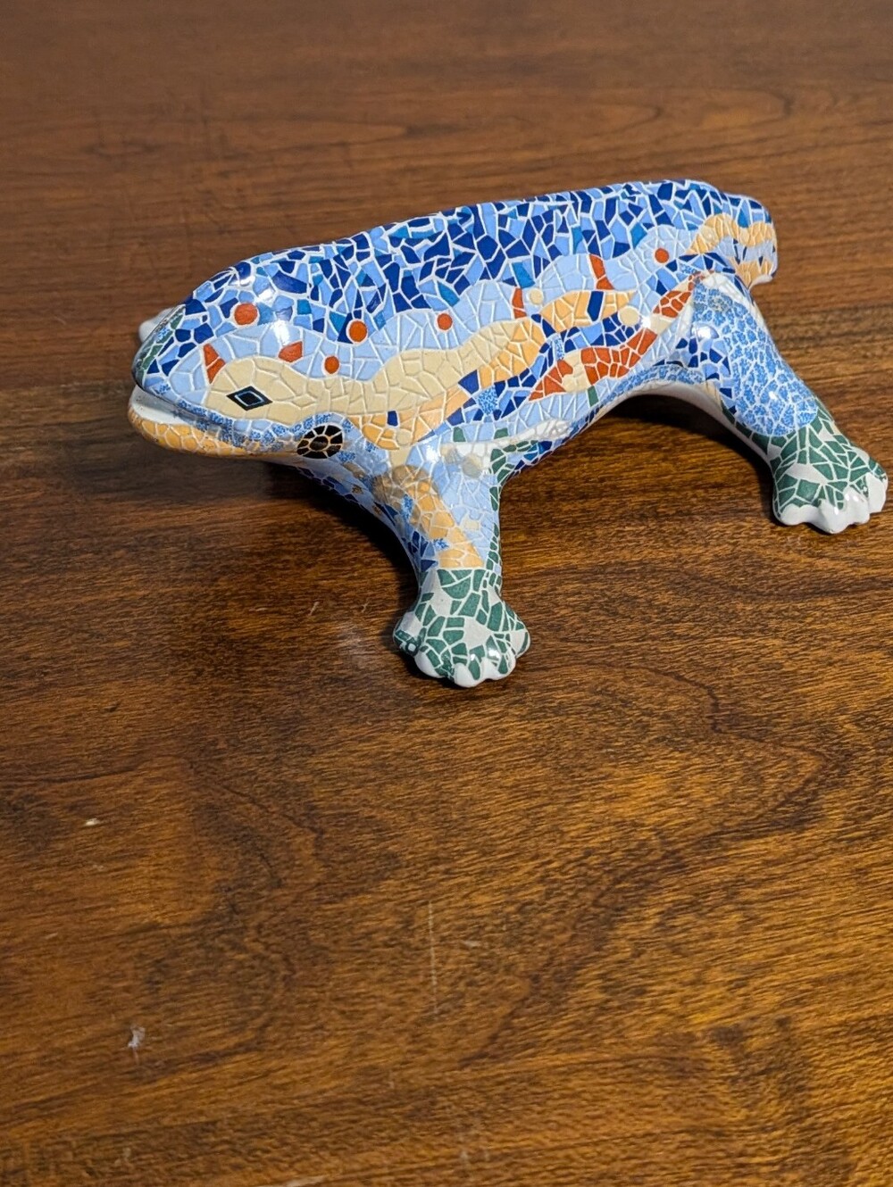 Barcellona Gaydi Park Guell.Decorative Mosaic Salamander Lizard Figurine . GUC